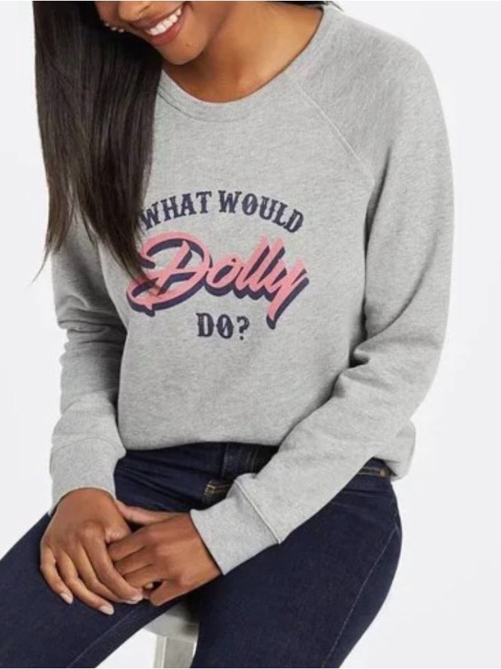 Draper James What Would Dolly Do? Sweatshirt size Medium